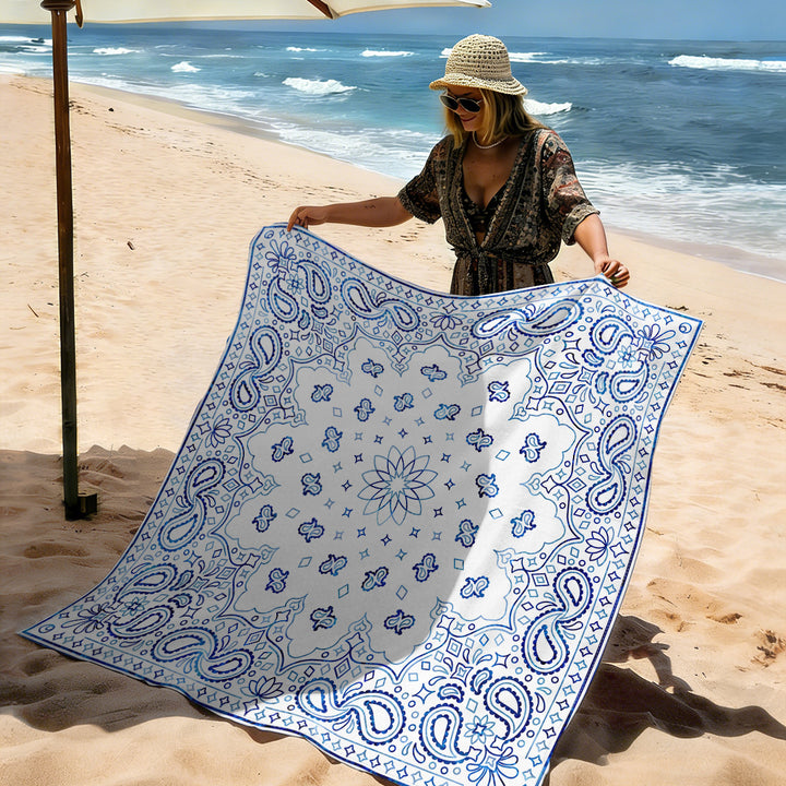 Mandala Design Beach Mat Stornfield