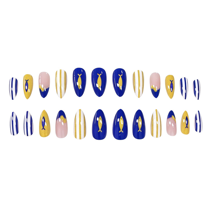 Artistic Summer-Themed Nail Art Enhancements Stornfield