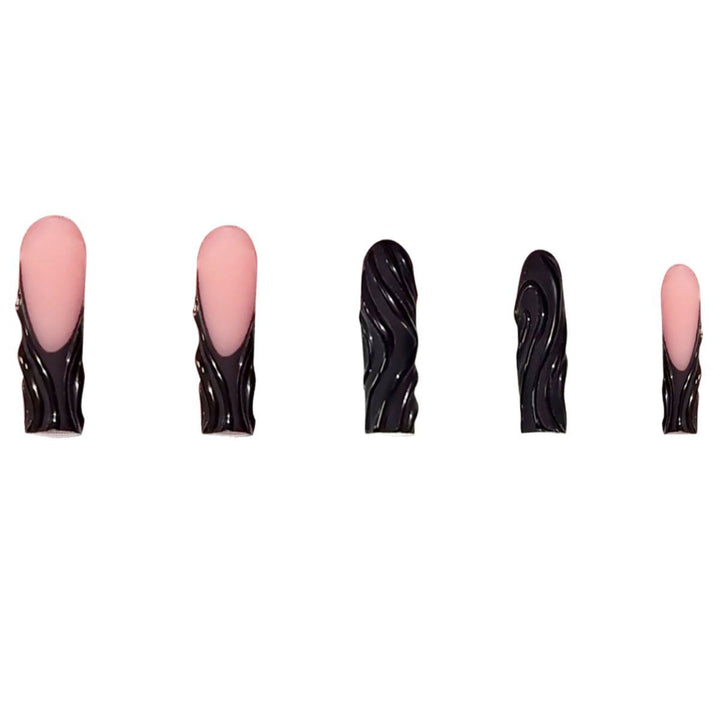 Artistic 3D Textured Press-On Nails Stornfield