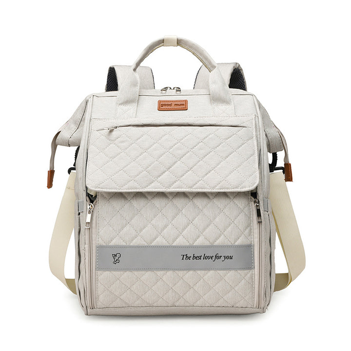 Multi-Pocket Quilted Baby Care Backpack Stornfield