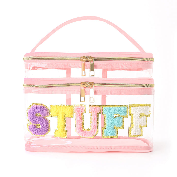 Plastic cosmetic box with two compartments Stornfield