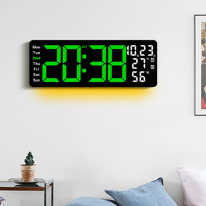 Digital Multi-Function Alarm Clock with Color LED Display Stornfield