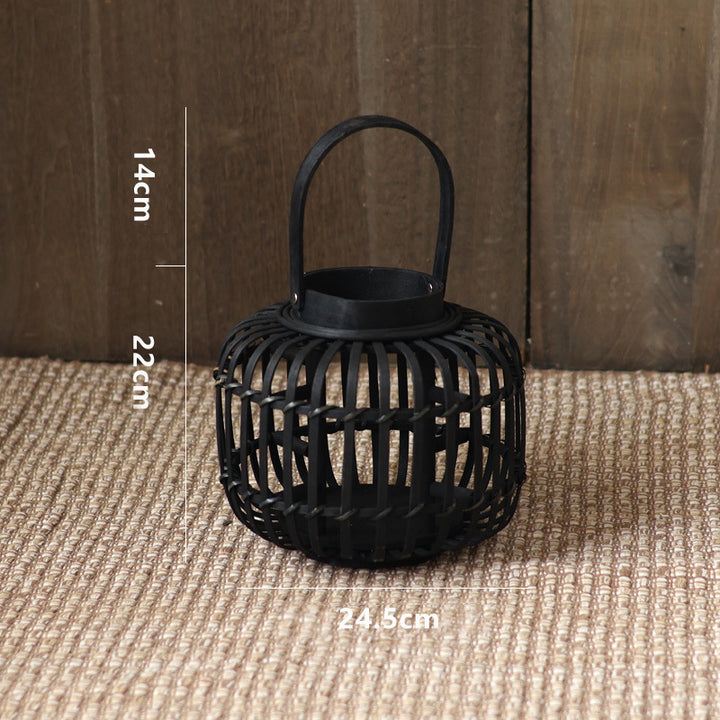 Elegant lantern made of braided material Stornfield