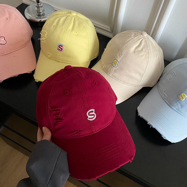Unisex Distressed Embroidered Baseball Cap Stornfield