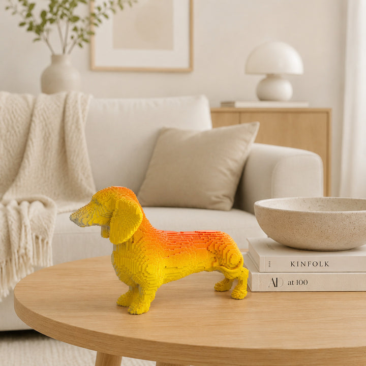 Playful decorative figure of a cute dachshund Stornfield