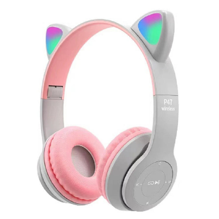 Wireless Cat Ear Headphones with Colorful LED Light Stornfield