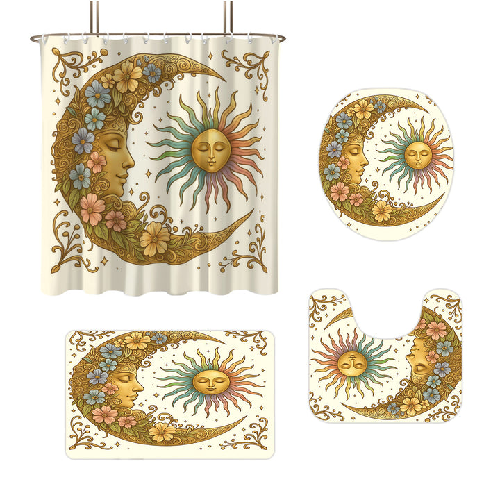 Celestial-Themed Four-Piece Bathroom Décor Set Stornfield