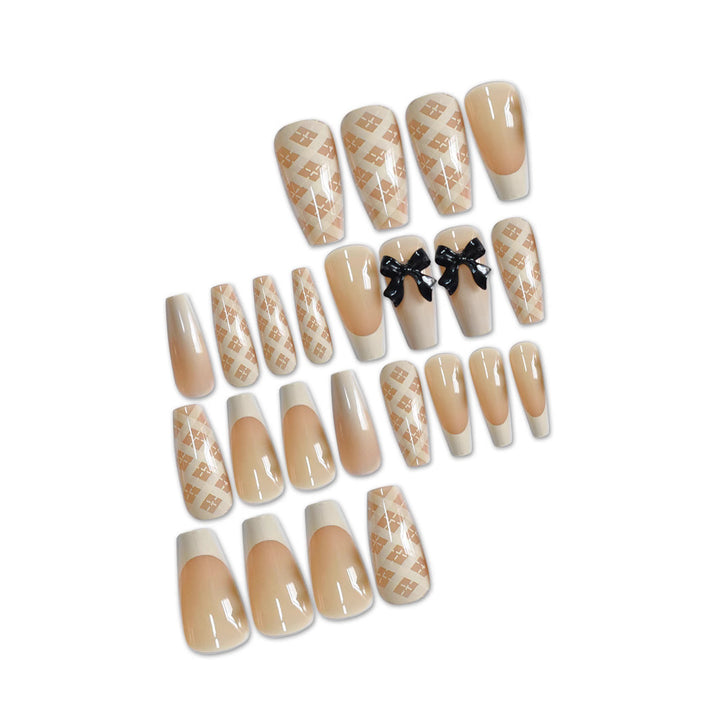 Elegant Long Length Press-On Nail Art Stornfield