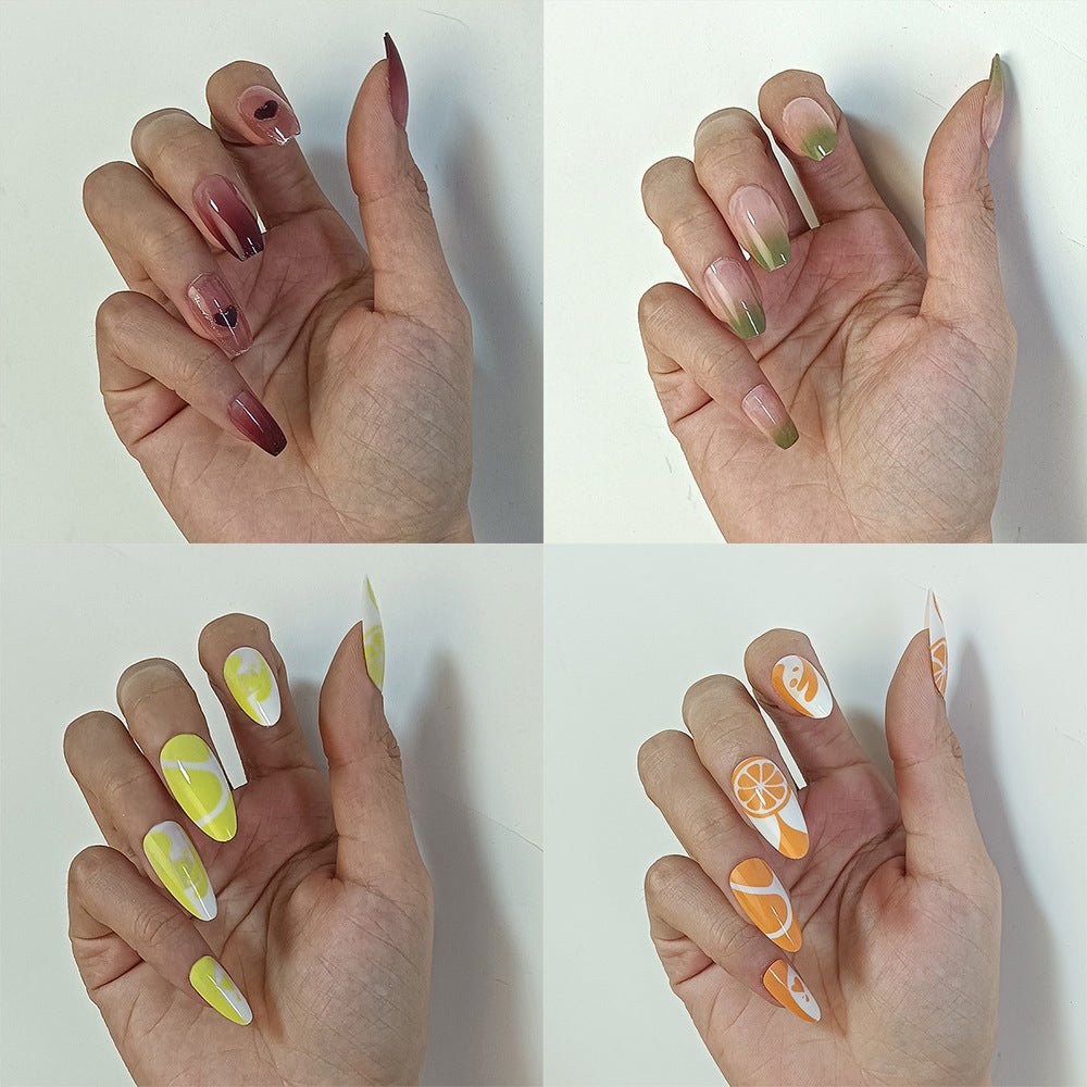 Artificial nails with floral minimalism Stornfield