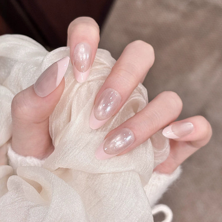 Elegant French Tip Nail Set