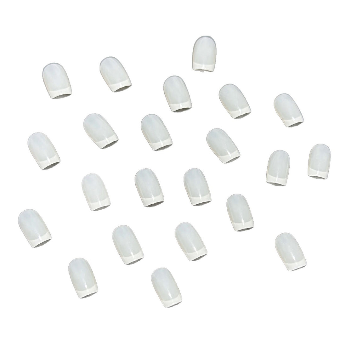 Elegant French Tip Press-On Nail Set Stornfield