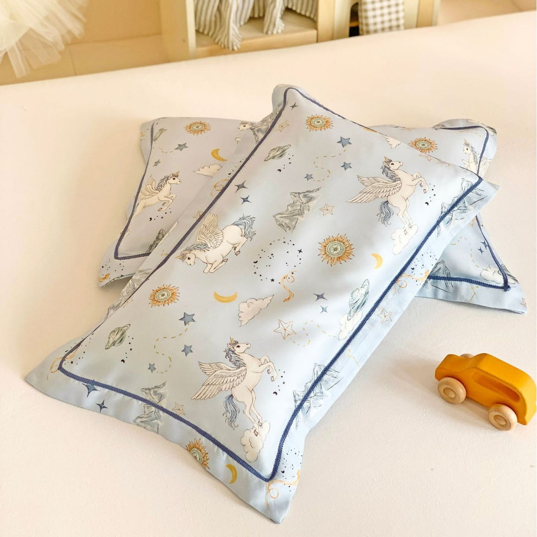 Muslin Security Blanket and Mini Pillow Set with Airplane Bear Print