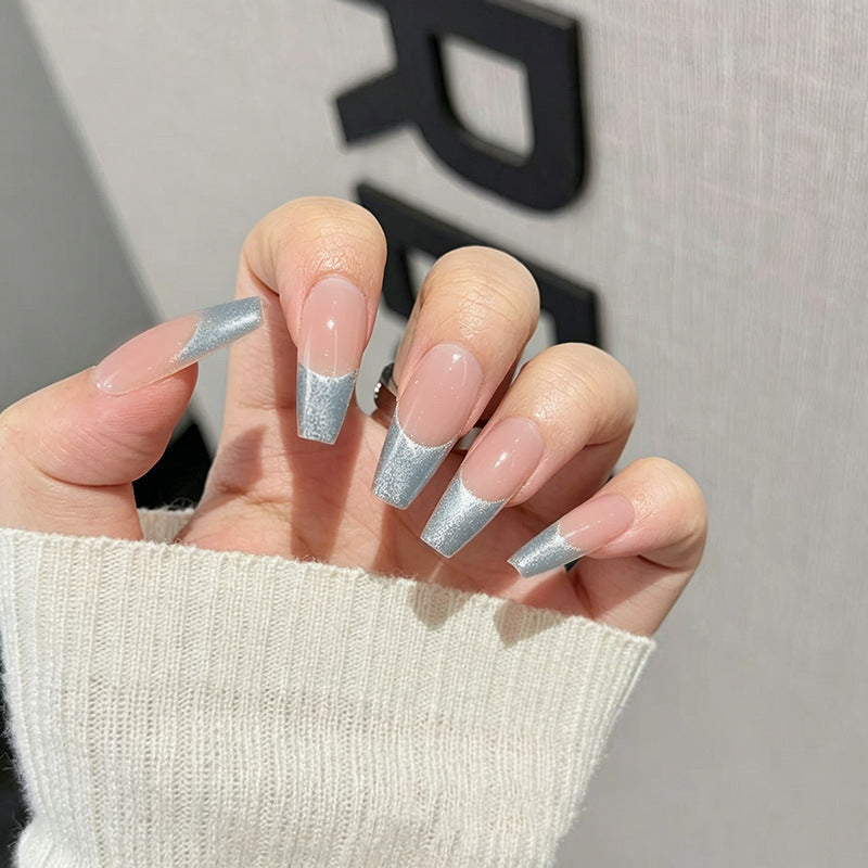 Elegant Glittery Acrylic Nail Extensions Stornfield