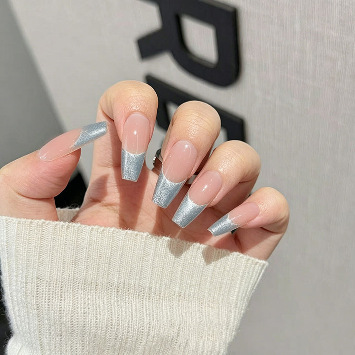 Elegant Glittery Acrylic Nail Extensions Stornfield