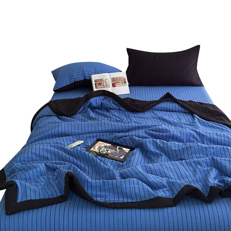 Striped Lightweight Quilted Bedspread