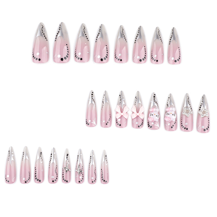 Artful Nail Extensions with Glamorous Decor Stornfield