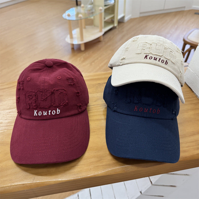 Men's Distressed Embroidered Baseball Cap Stornfield
