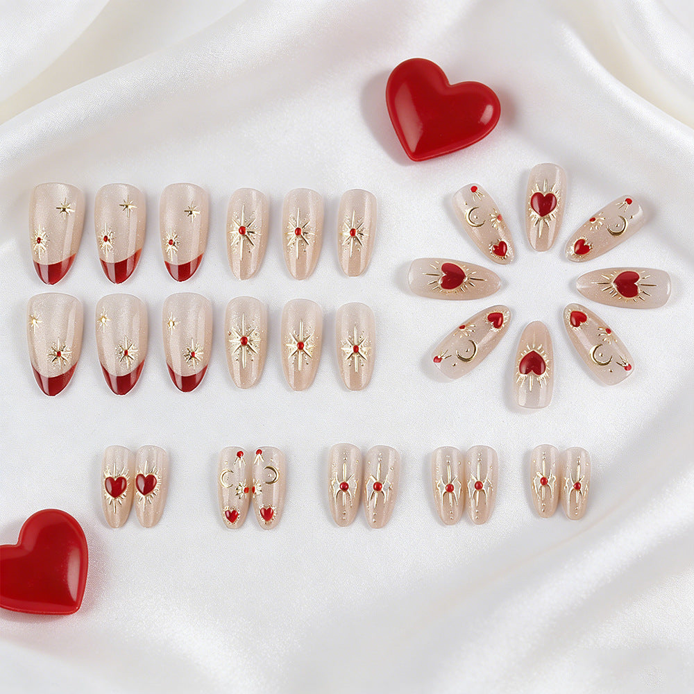 Artistic 3D Embellished Press-On Nails Stornfield
