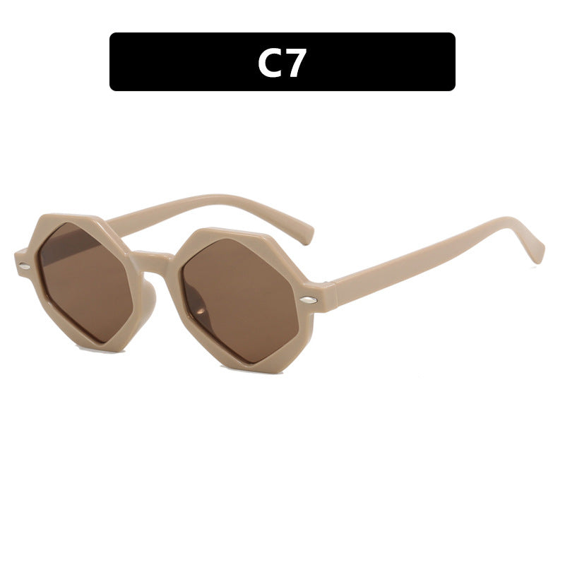 Ladies trendy sunglasses in modern octagonal design Stornfield