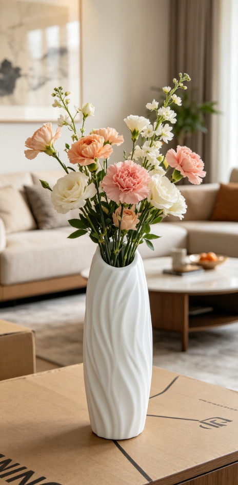 Elegant Textured Decorative Flower Vase Stornfeild