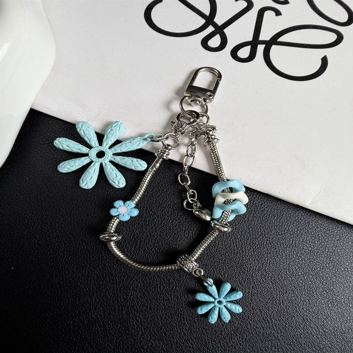 Floral-Themed Charm Keychain Stornfield
