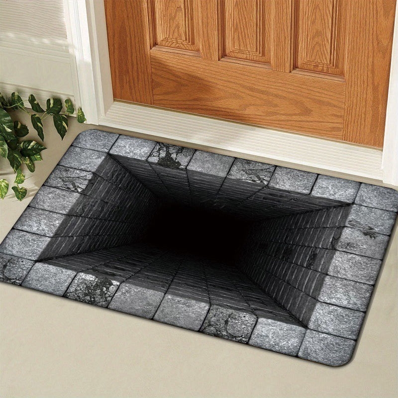 Gold Coin-Patterned Decorative Entrance Mat Stornfield