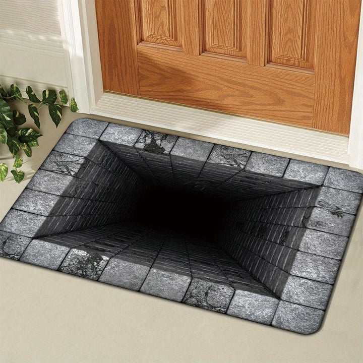 Gold Coin-Patterned Decorative Entrance Mat Stornfield