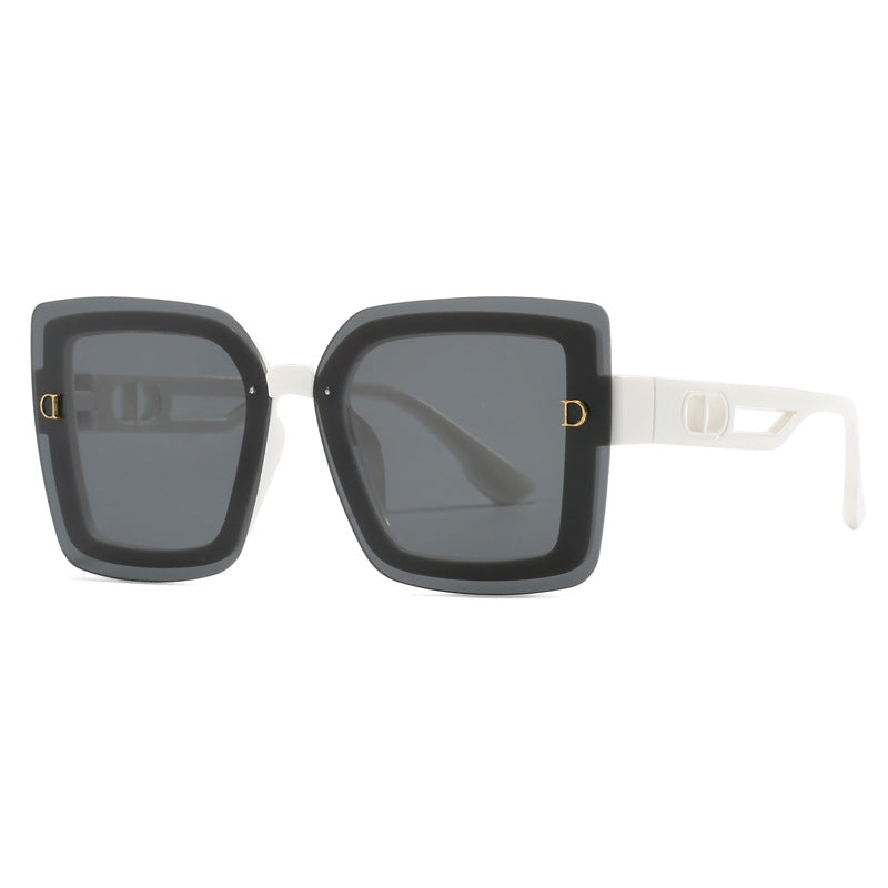 Ladies fashionable oversized sunglasses in geometric design Stornfield