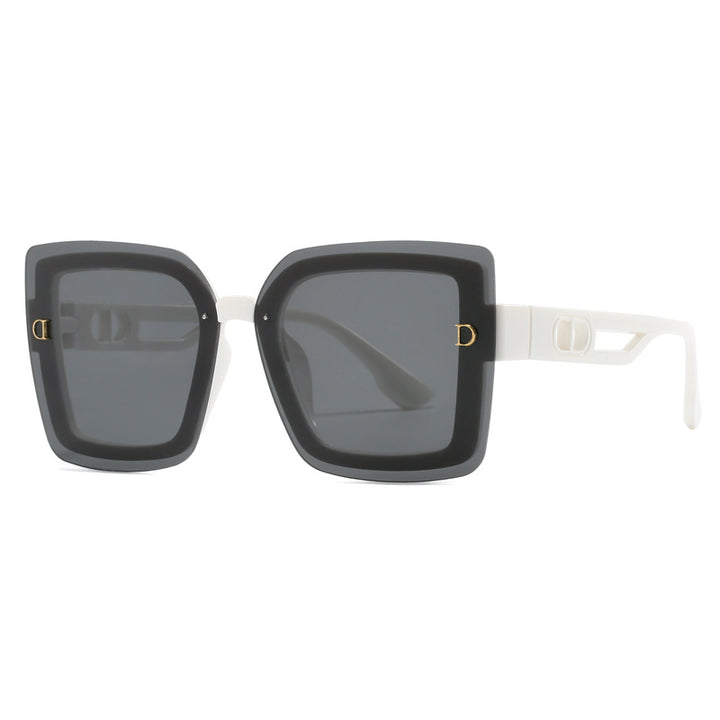 Ladies fashionable oversized sunglasses in geometric design Stornfield