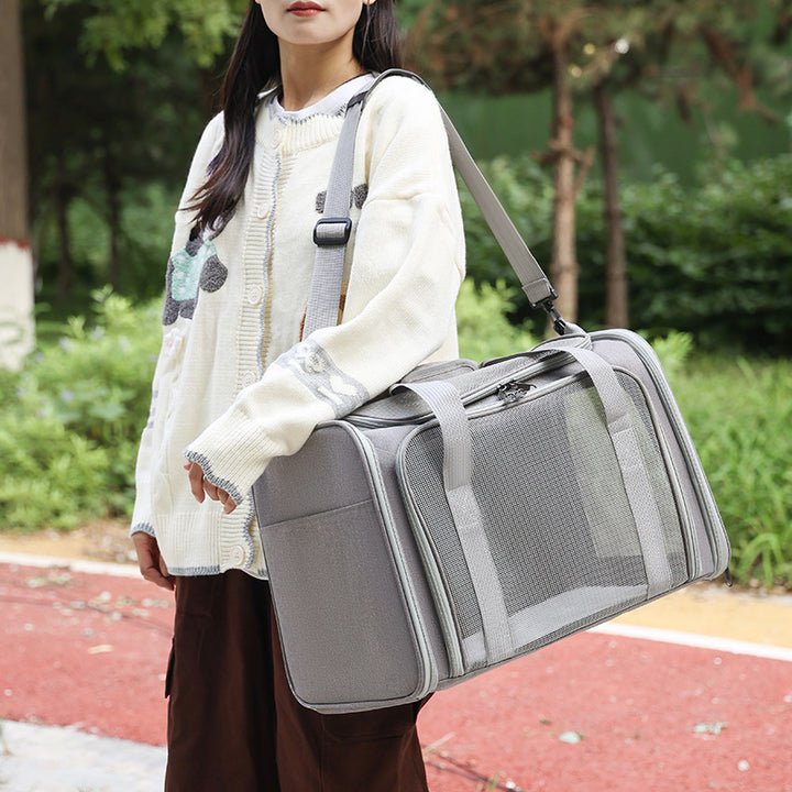 Unisex Pet Transport Bag with Breathable Mesh Stornfield