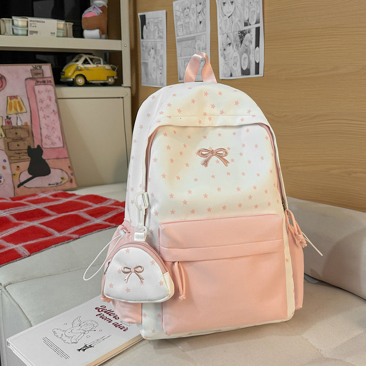Playful Bow-Embellished Backpack Stornfield