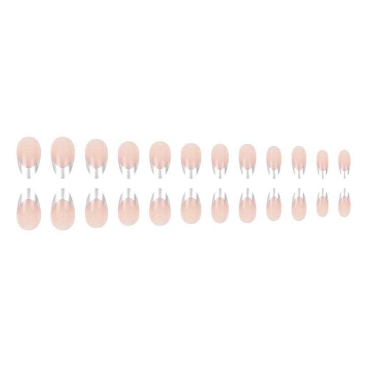 Stylish French Tip Press-On Nails Stornfield