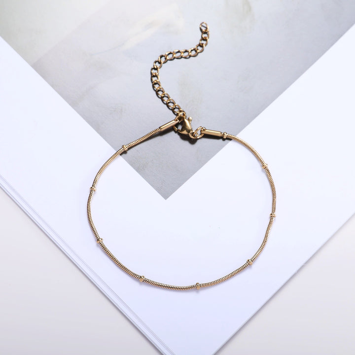 Adjustable Beaded Chain Bracelet Stornfield