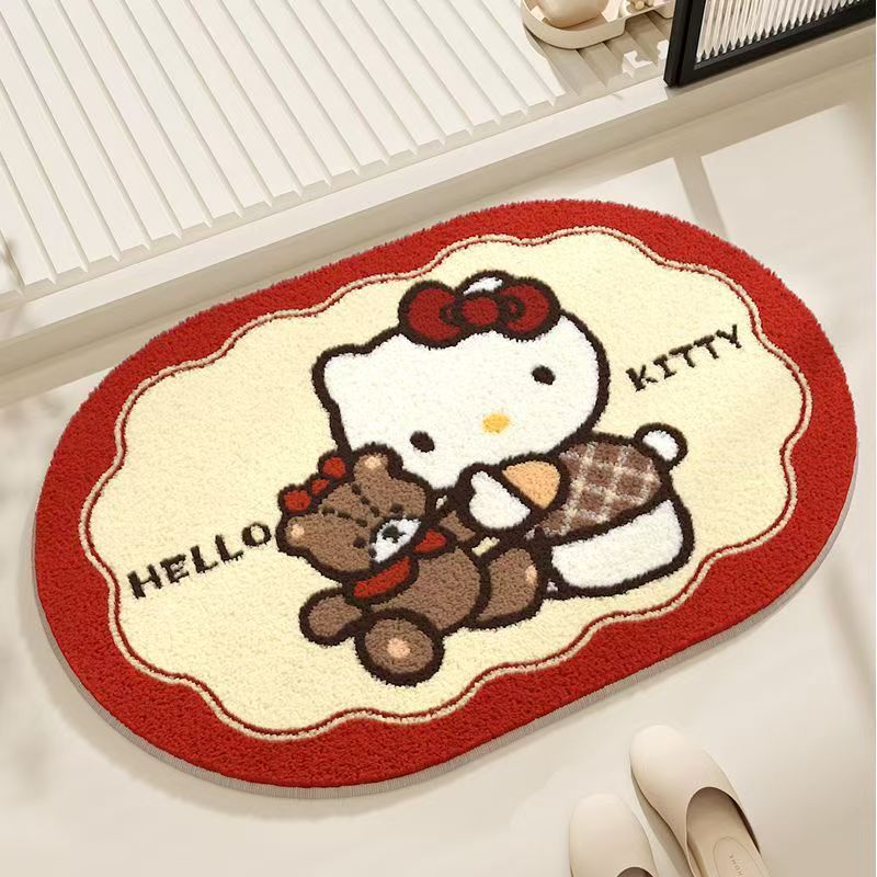 Cute Cartoon-Themed Plush Bath Mat