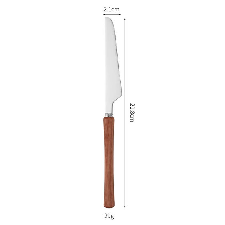 Elegant serving spoon with ergonomic wooden handle Stornfield