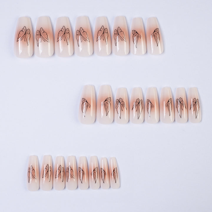 Modern Style Artificial Nails with Butterfly Design Stornfield