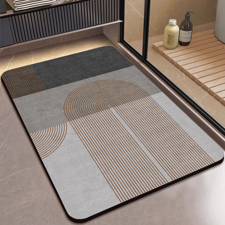 Geometric Patterned Bathroom Mat Stornfield