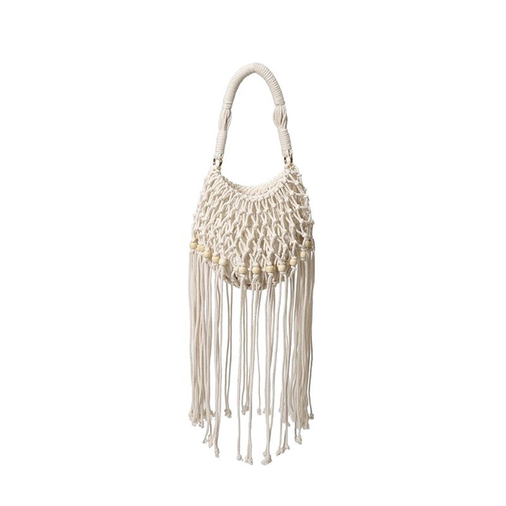 Artisanal macramé shoulder bag Stornfield