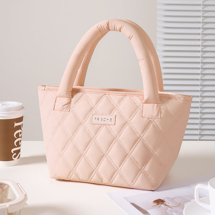 Insulated Quilted Lunch Tote