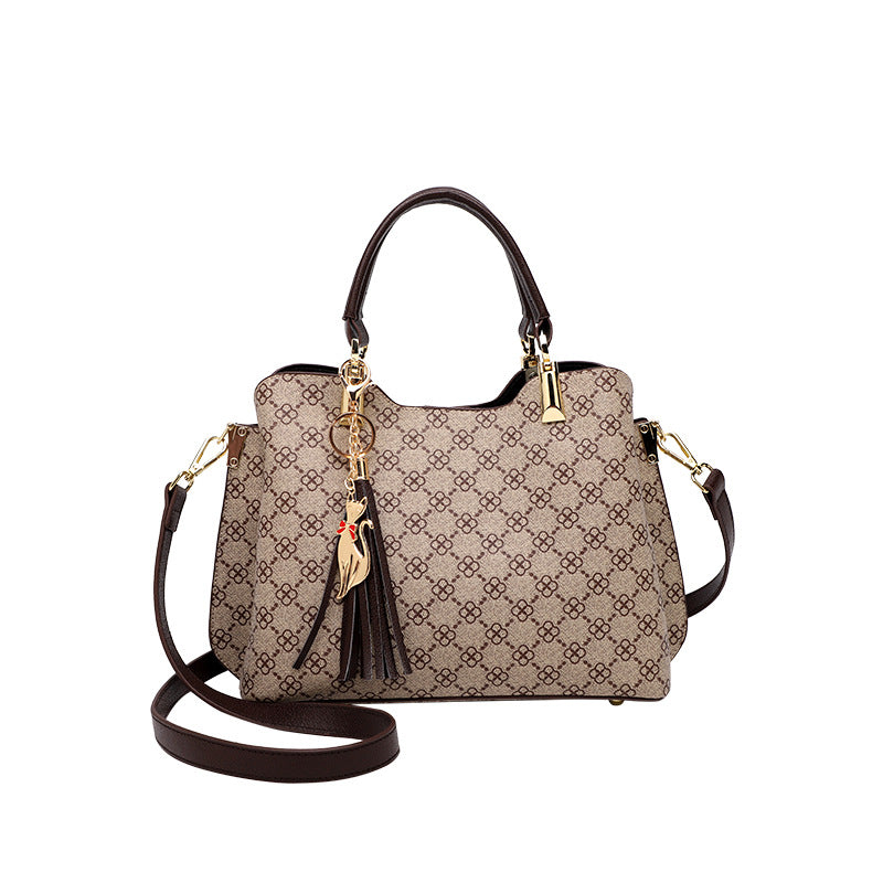 Stylish Monogrammed Tote Handbag