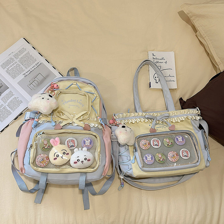 Fashionable leisure backpack with creative details and versatile compartments Stornfield