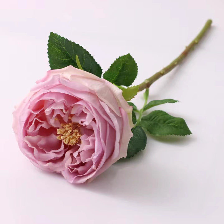Realistic Faux Peony Flower Stem
