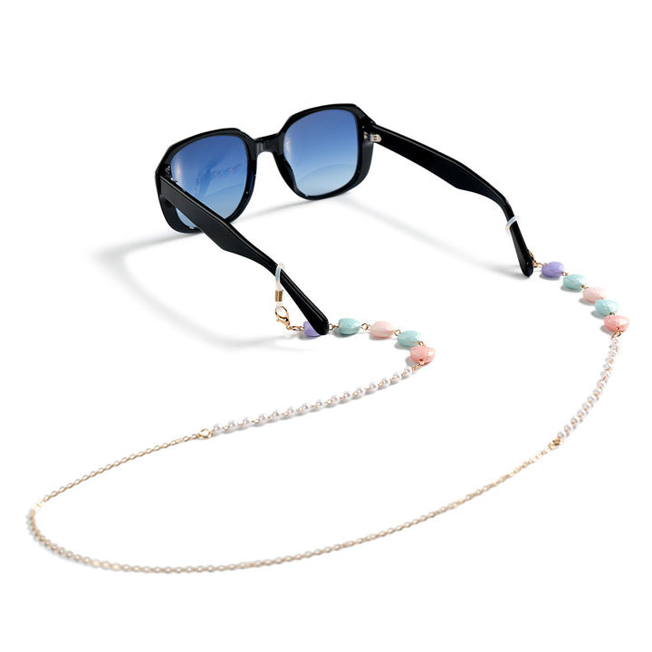 Heart-Shaped Beaded Eyewear Chain Stornfield