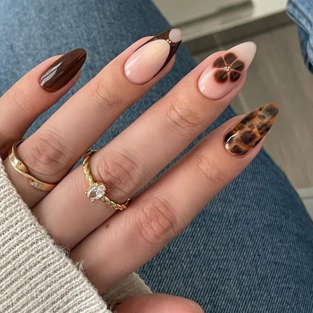 Artistic Graphic Press-On Nails Stornfield