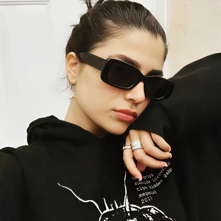Women's fashionable sunglasses with trendy transparent frame and sporty design Stornfield