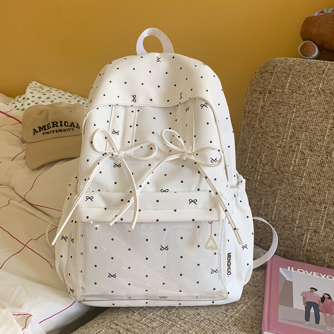 Stylish Polka Dot Pattern Backpack Stornfield