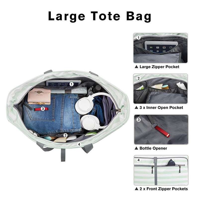 Large multipurpose tote bag with compartments Stornfield