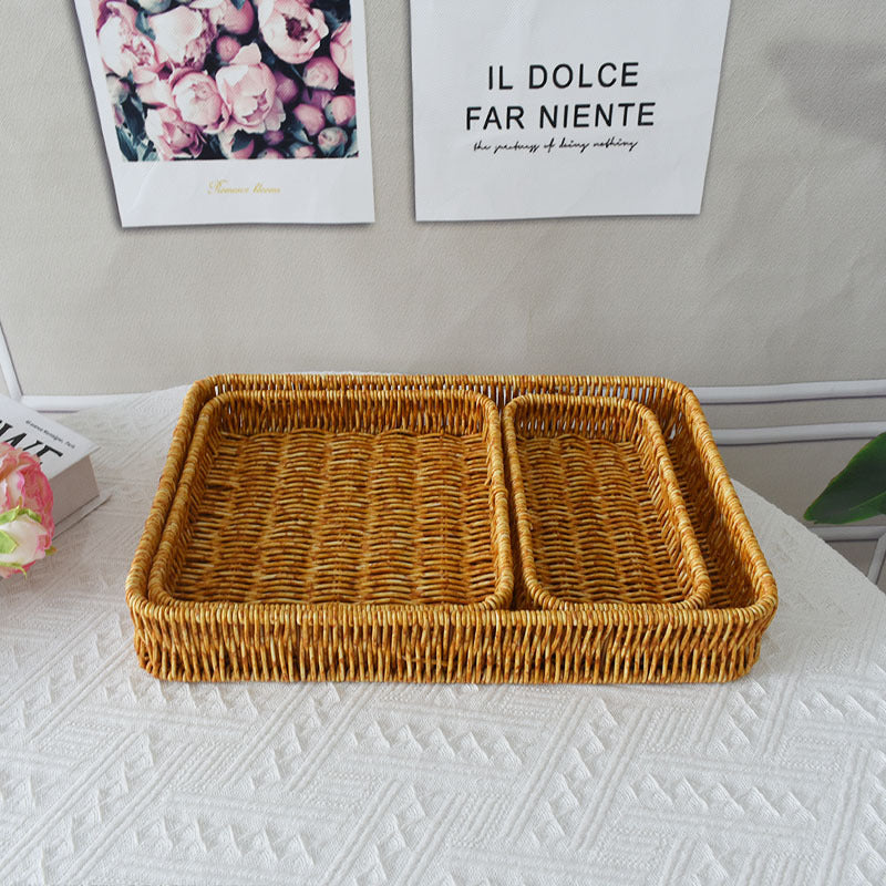 Elegant Handwoven Serving Tray Stornfield
