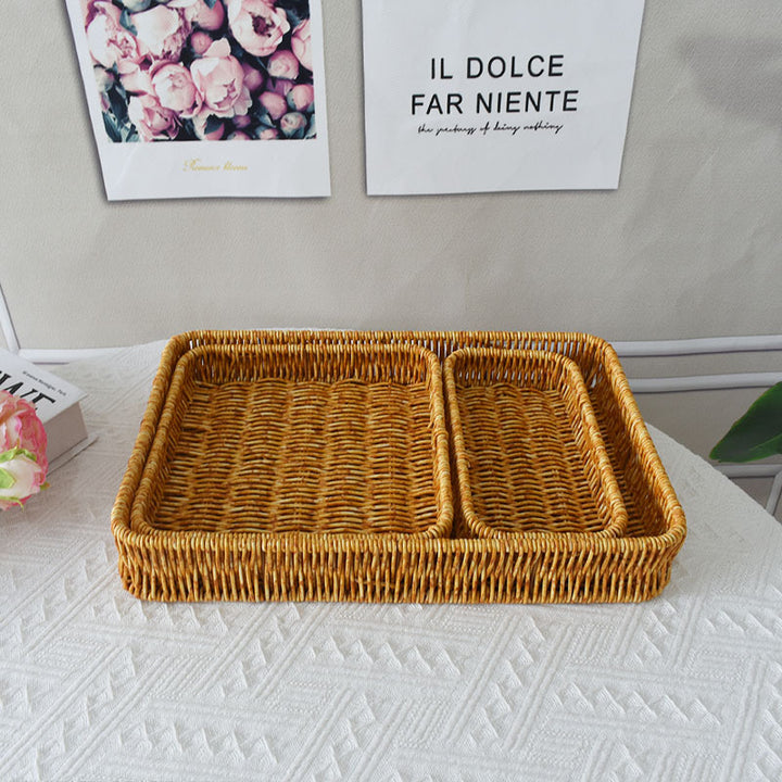 Elegant Handwoven Serving Tray Stornfield
