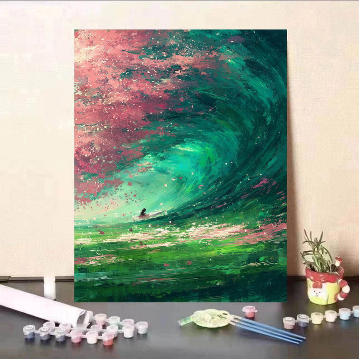 Dynamic Wave Art Canvas Print Stornfield